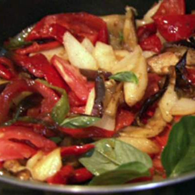 Fried Potato, Peppers, and eggplant (Patate, Pepe E Melanzane Fritti)