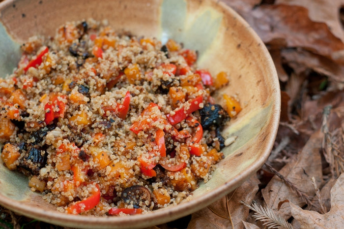 Quinoa with Pumpkin, Capsicum & Figs