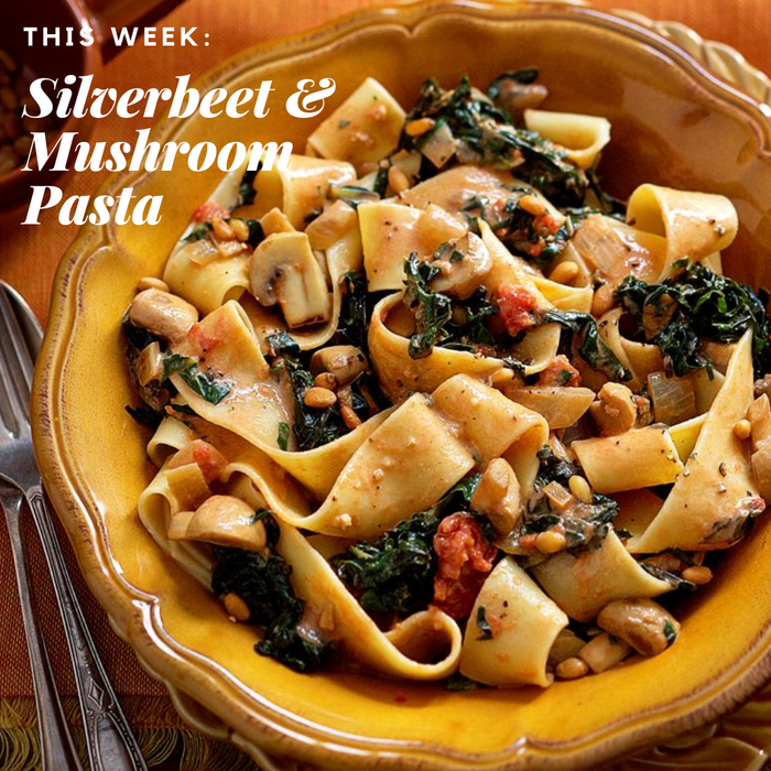 Silverbeet and Mushroom Pasta