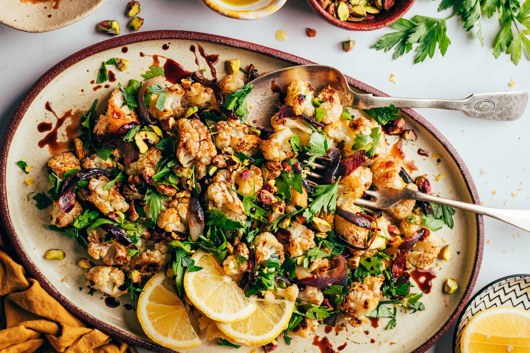 Vibrant Roasted Cauliflower Salad