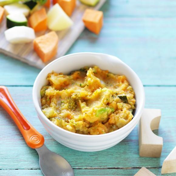 Sweet Potato, Broccoli, and Zucchini Mash