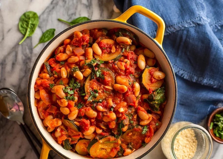 Zucchini and Cannellini Tomato Stew