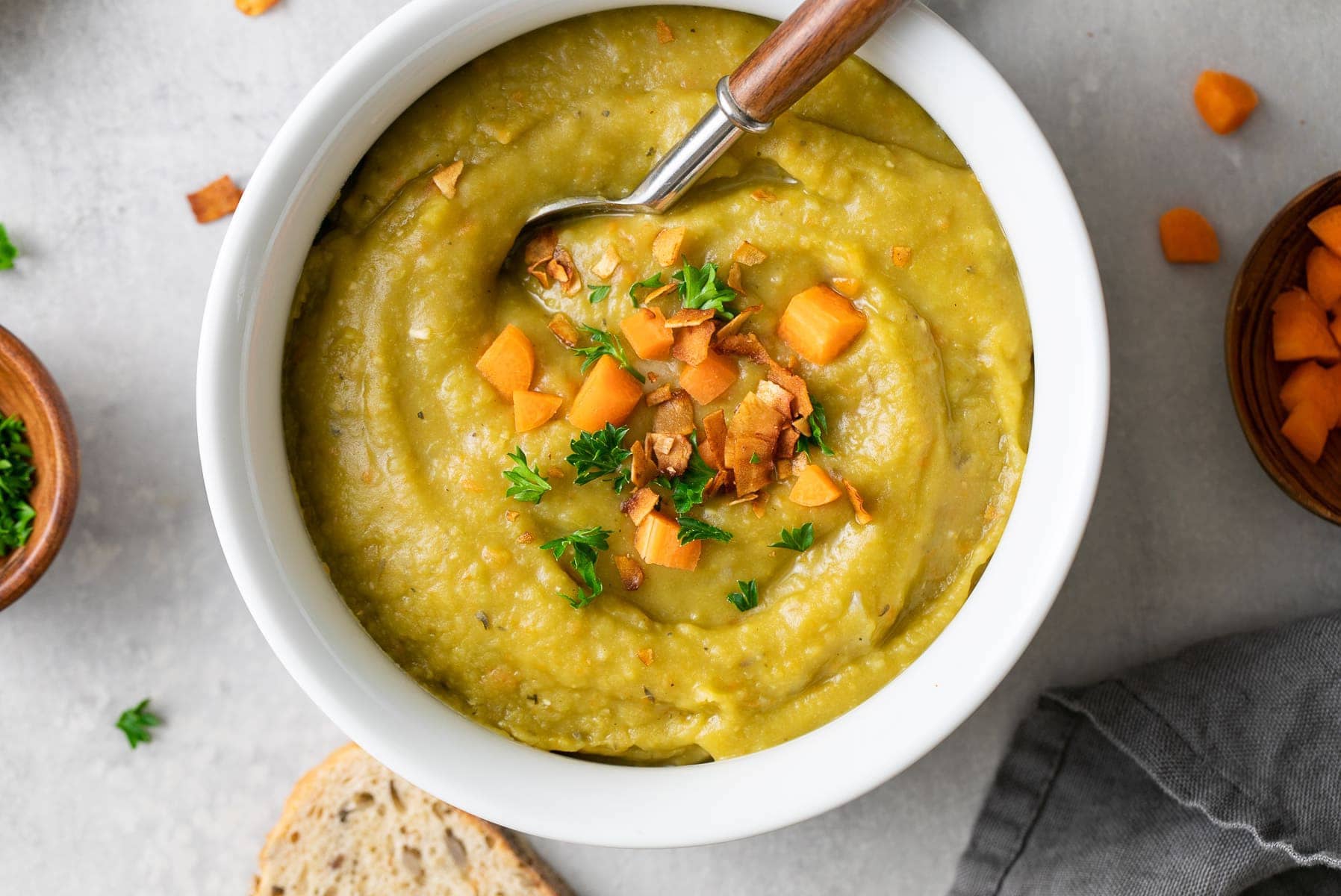 Parsnip + Split Pea Soup (Thick + Hearty)