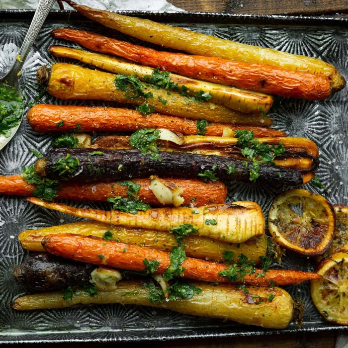 Lemon Roasted Carrots and Parsnips