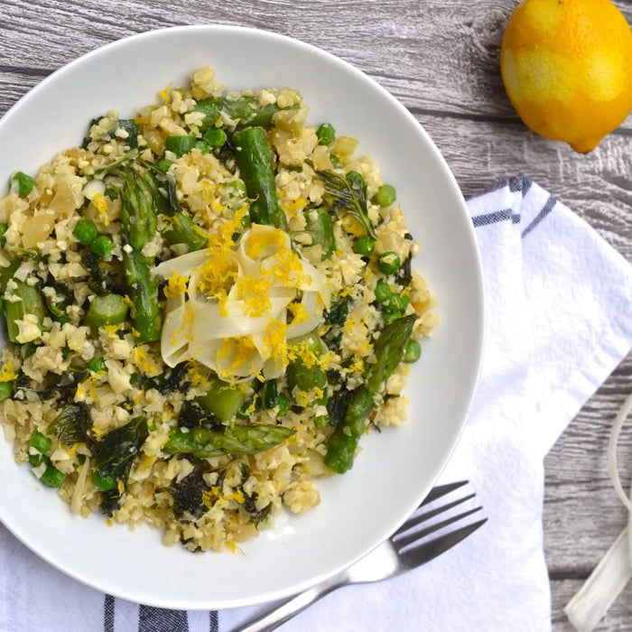 Asparagus, Kale & Pea Lemon Risotto