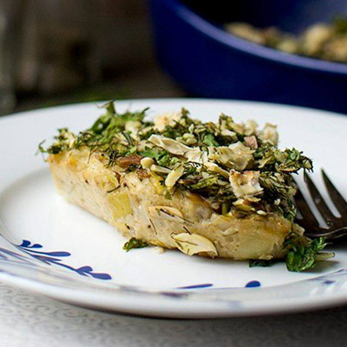 Cauliflower Leek Kugel