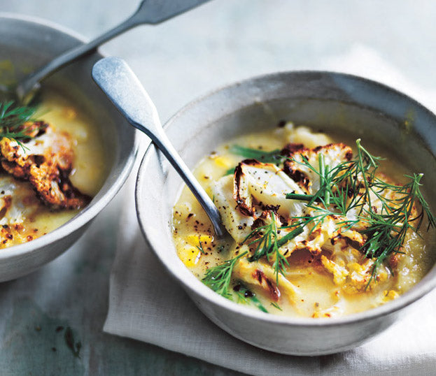 Cauliflower and Corn Chowder