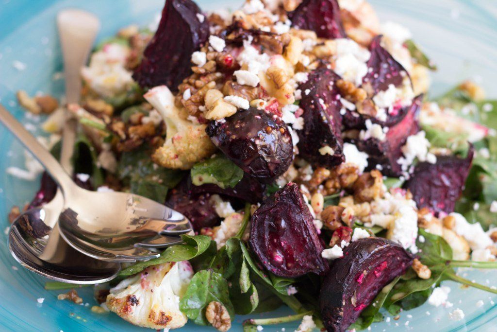 Honey Roasted Beetroot and Cauliflower Salad