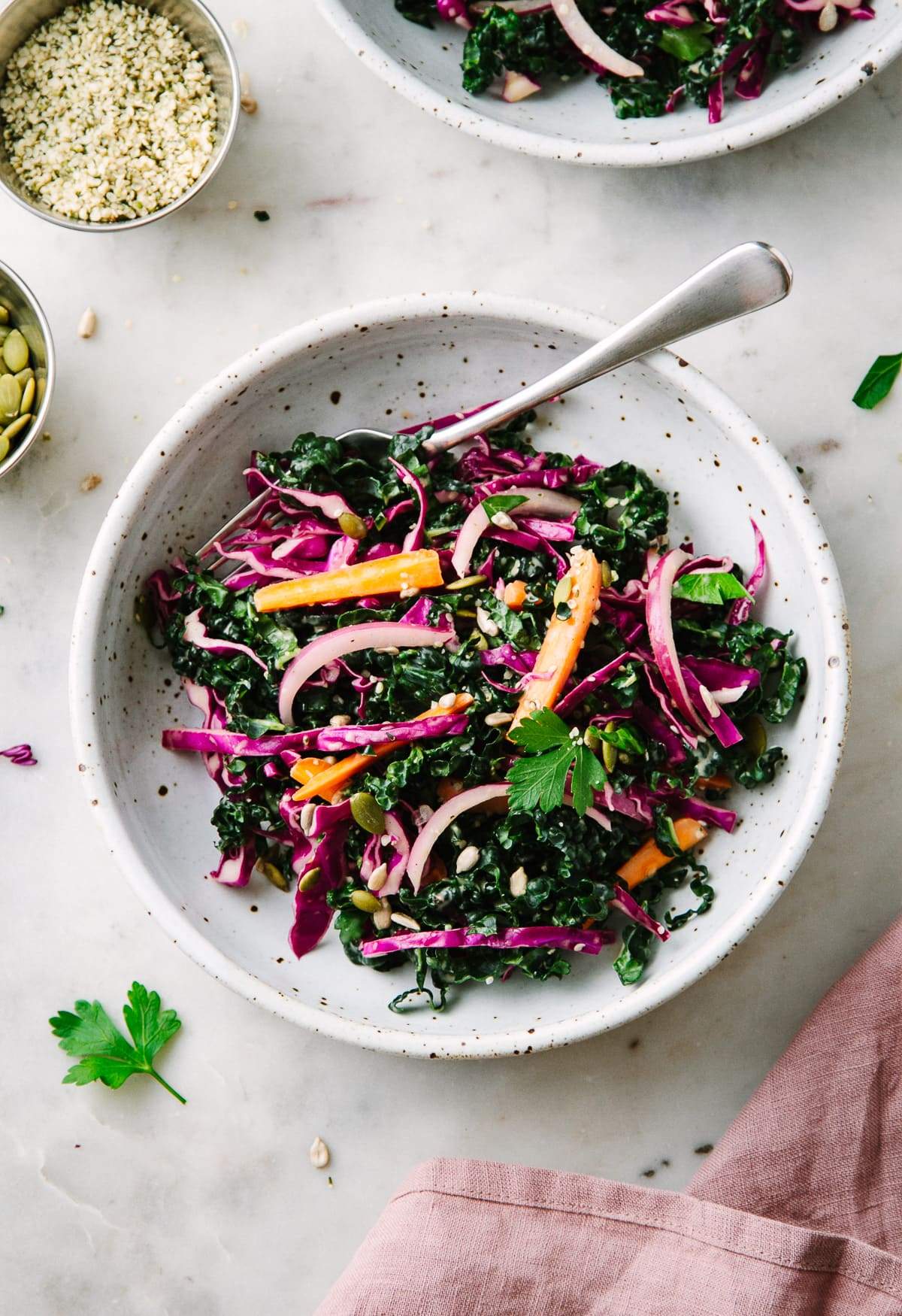 Kale + Red Cabbage Slaw