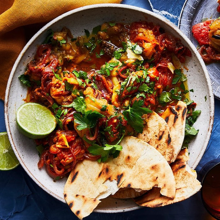 Moroccan Eggplant and Tomato Salad
