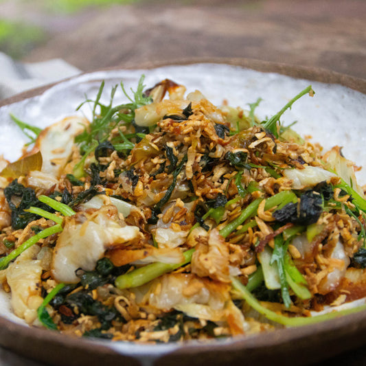 Roasted Cabbage, Silverbeet and Tofu
