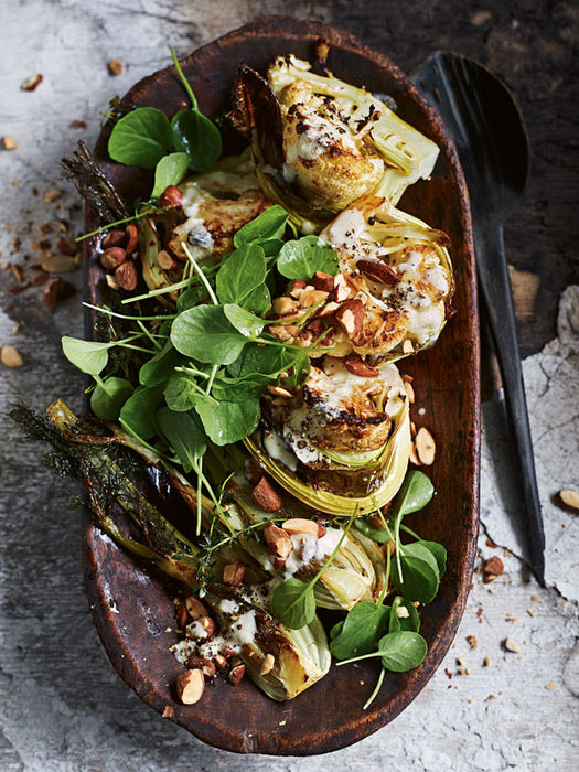 Roasted Cauliflower and Fennel Salad