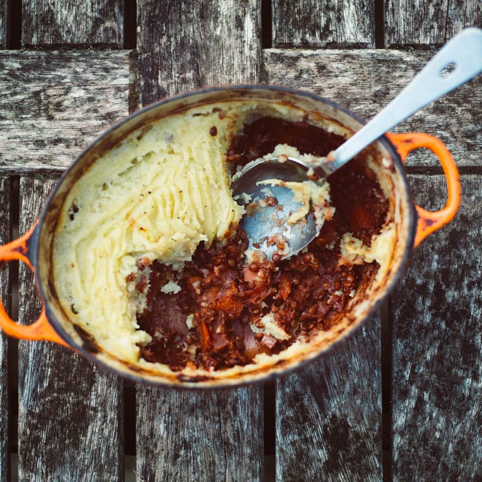 Slow Cooked Red Wine & Root Vegetable Shepard’s Pie