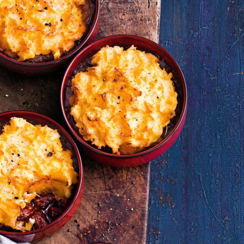 Spiced Cottage Pies with Root Vegetable Mash