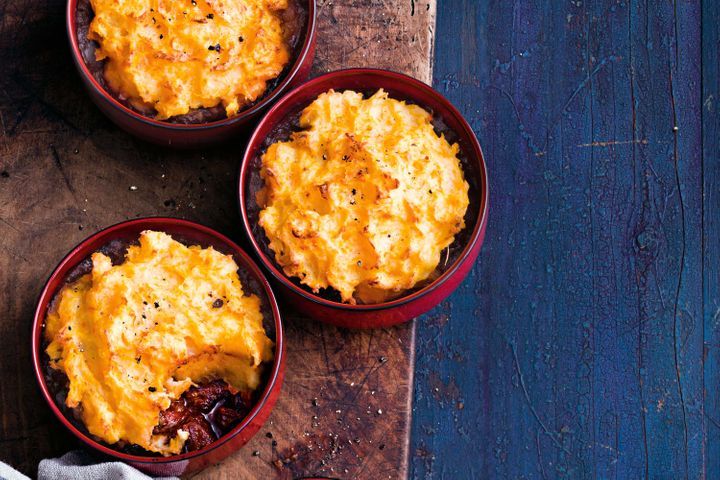 Spiced Cottage Pies with Root Vegetable Mash