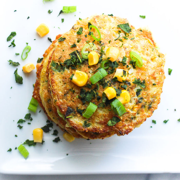 Sweet Corn Cauliflower Fritters