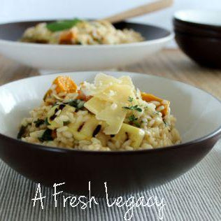 Zucchini and Pumpkin Risotto