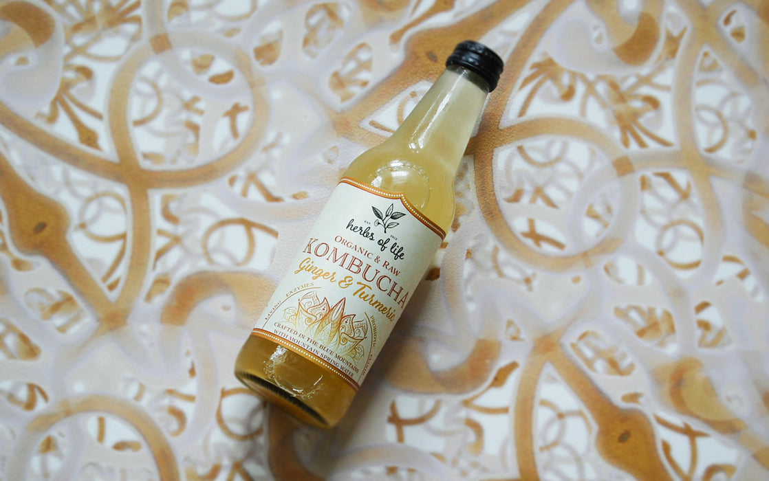 Kombucha Ginger & Turmeric, Herbs of Life (330ml)