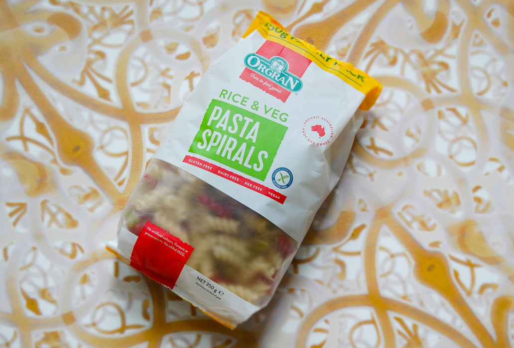 Pasta Rice & Veg Spirals Gluten Free, Orgran (350g)
