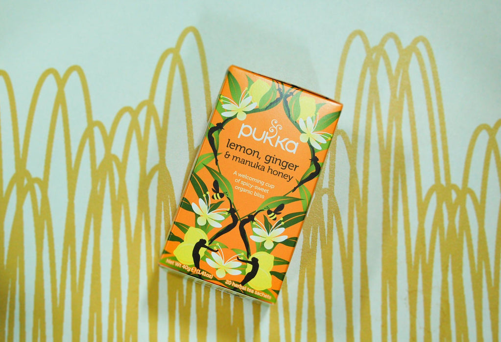 Pukka Lemon Ginger & Manuka Honey Teabags (20 bags)