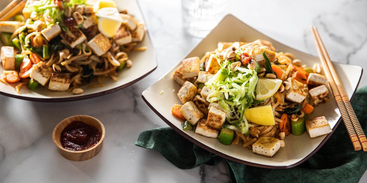 Mee Goreng with Crispy Tofu & Gai Lan — Food Garden