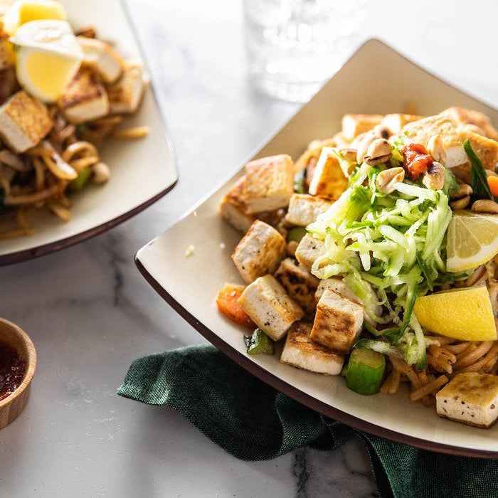 Mee Goreng with Crispy Tofu & Gai Lan