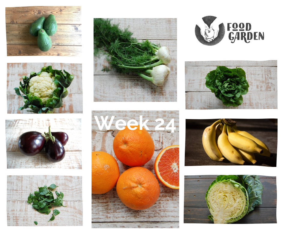 Week 24 - Celeriac, Cauliflower, Parsnip, Pumpkin, Spinach, Celery and Orange
