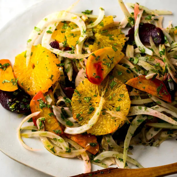 Fennel, Beet and Orange Salad With Cumin Vinaigrette