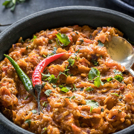 Baingan Bharta - Roast Eggplant Mash