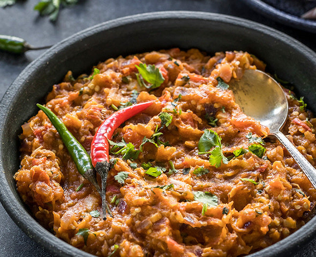 Baingan Bharta - Roast Eggplant Mash