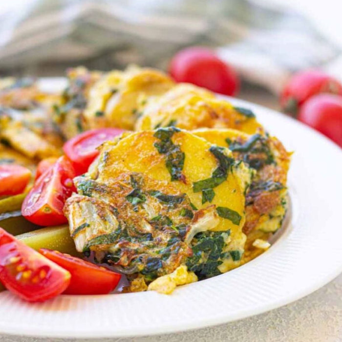 Cabbage and Spinach Potatoes Skillet