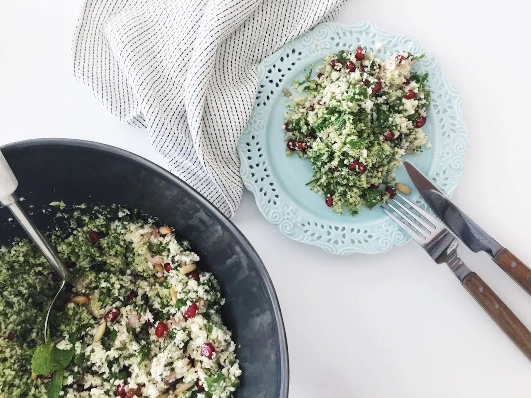 Broccoli, Cauliflower and Parsnip Tabbouleh