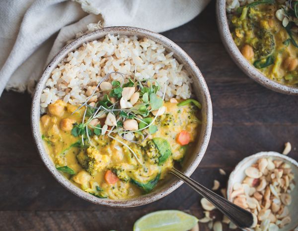 Broccoli Chickpea Curry