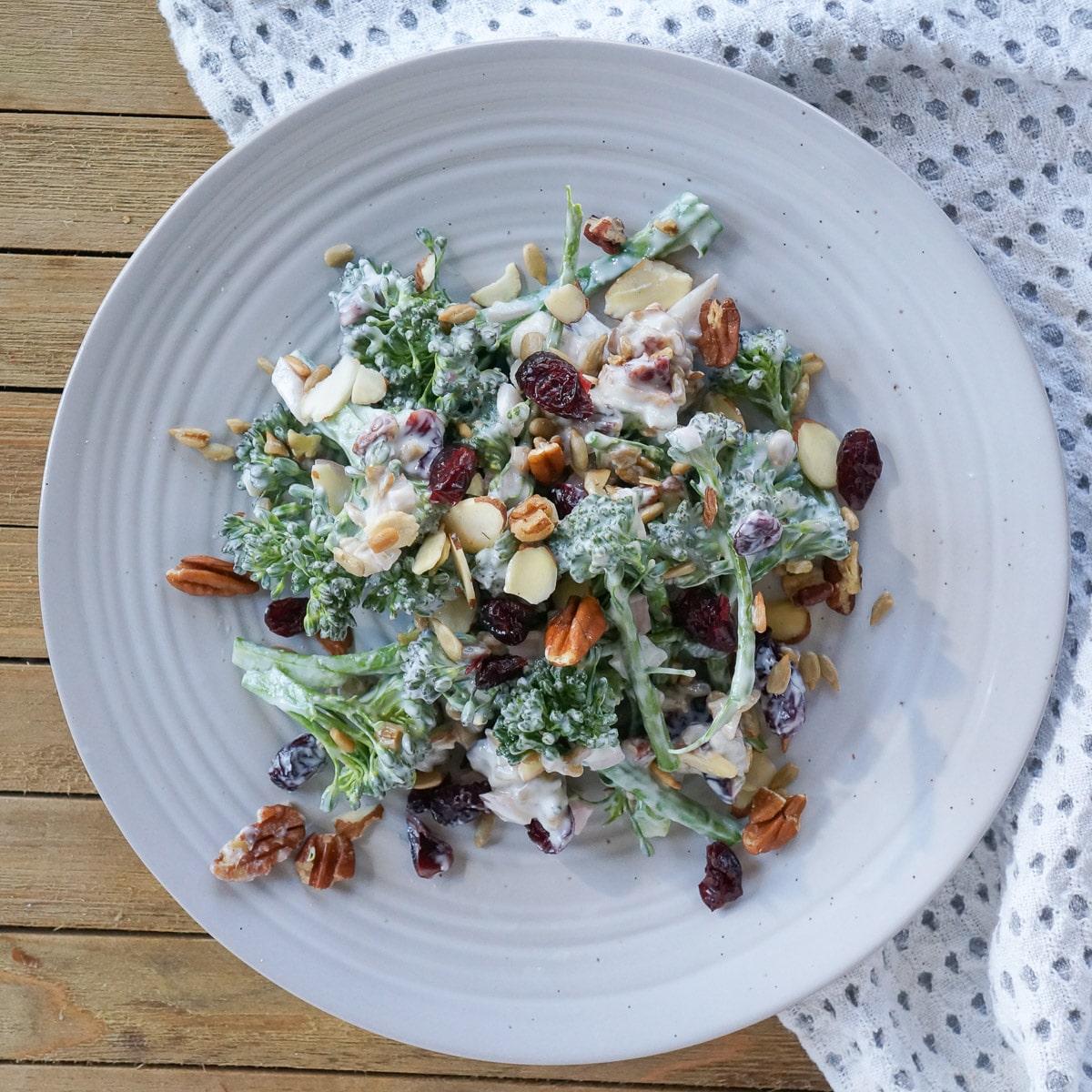 Fresh Broccolini Salad Without Mayo