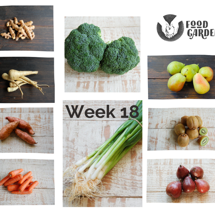 Week 18 - Vanilla Persimmon, Red Anjou & Corella Pears, Kiwi and Jonathan Apples