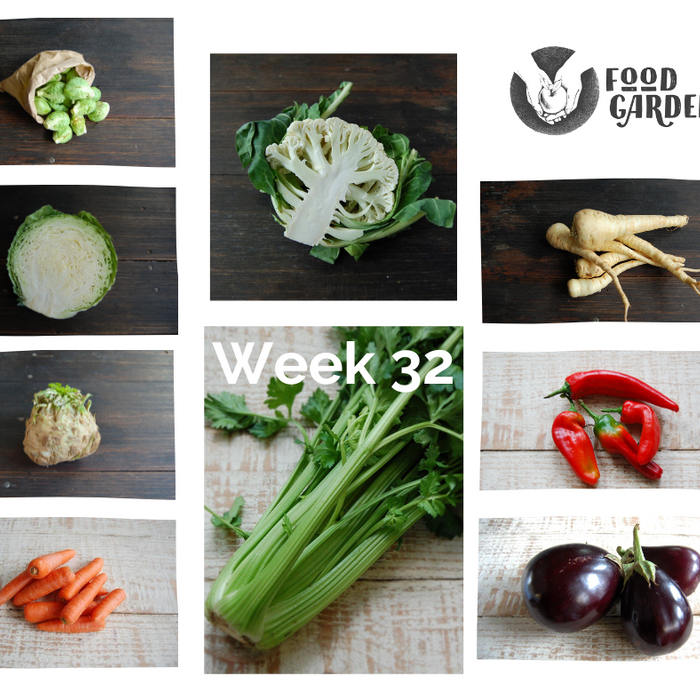 Week 32 - Celery, Parsnip, Celeriac, Eggplant, Capsicum and Desiree Potato