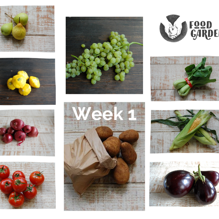 Week 1 - New Potato, Grapes, Plums, Berries, new season Apples & Pears