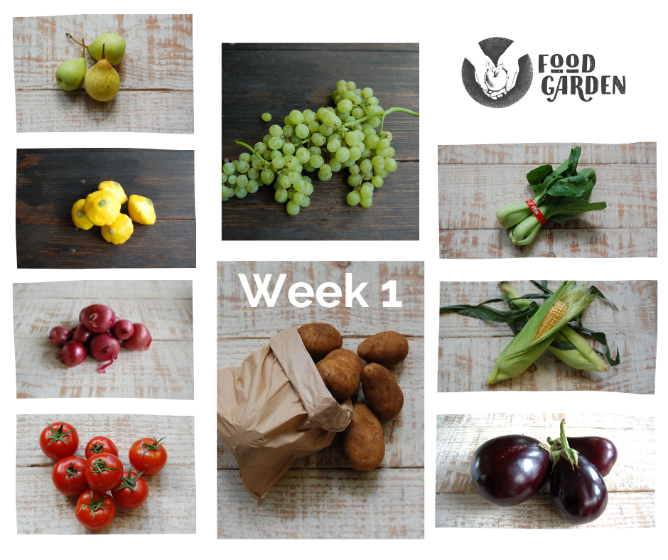 Week 1 - New Potato, Grapes, Plums, Berries, new season Apples & Pears