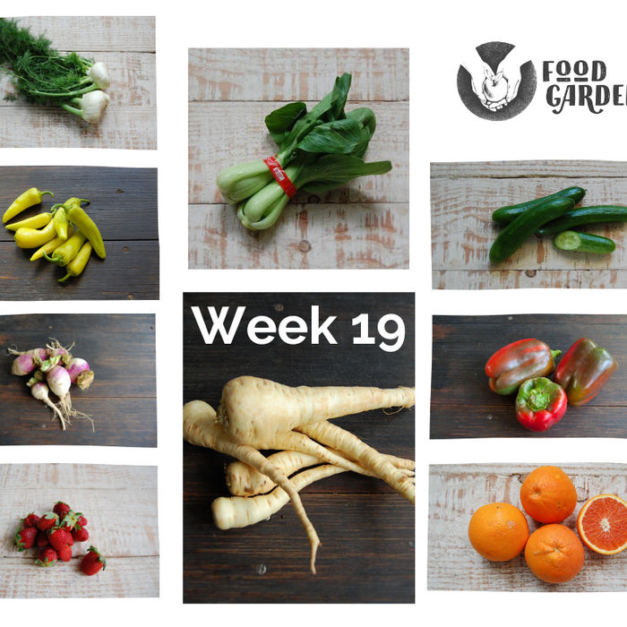 Week 19 - Pak Choy, Bullhorn Capsicum, biodynamic Parsnip, local Potato, new season Citrus and last days of Strawberries