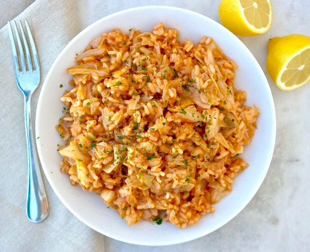 Lahanorizo - Greek Cabbage with Rice