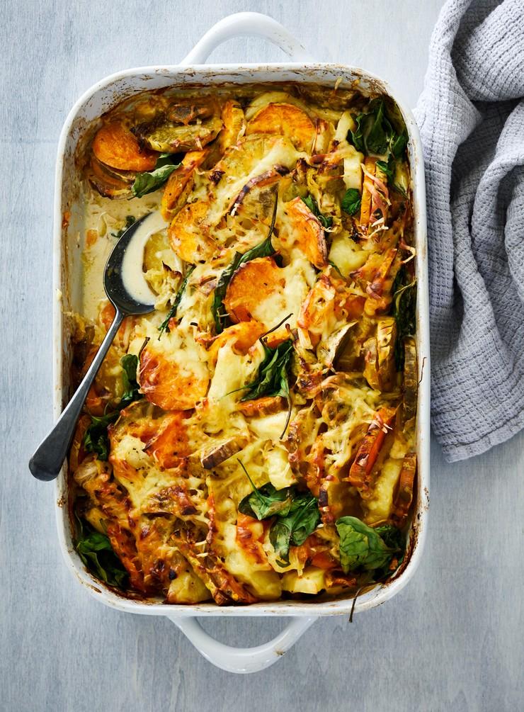 Kumara, Potato and Cabbage Gratin — Food Garden