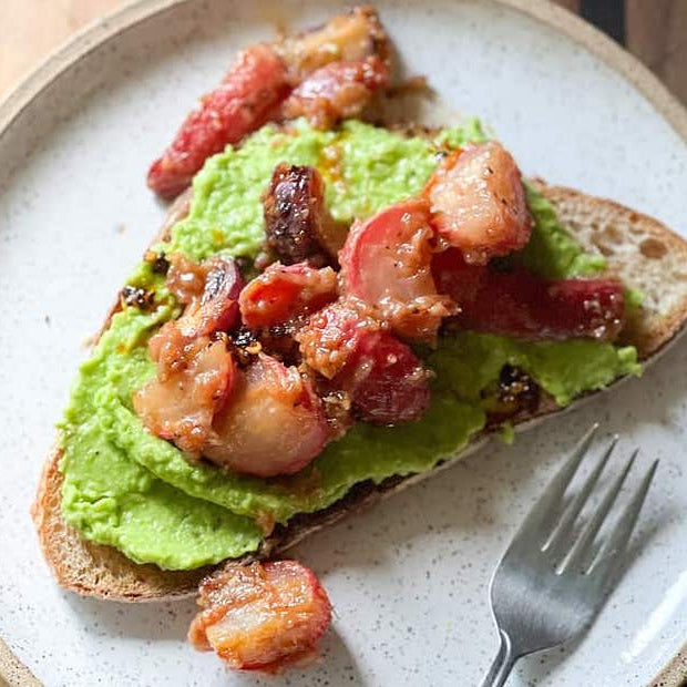 Miso Glazed Roasted Baby Daikon