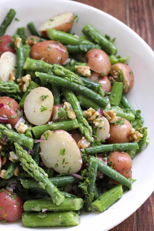 Potato Salad with Green Beans and Asparagus