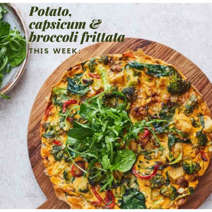 Potato, Capsicum & Broccoli Frittata
