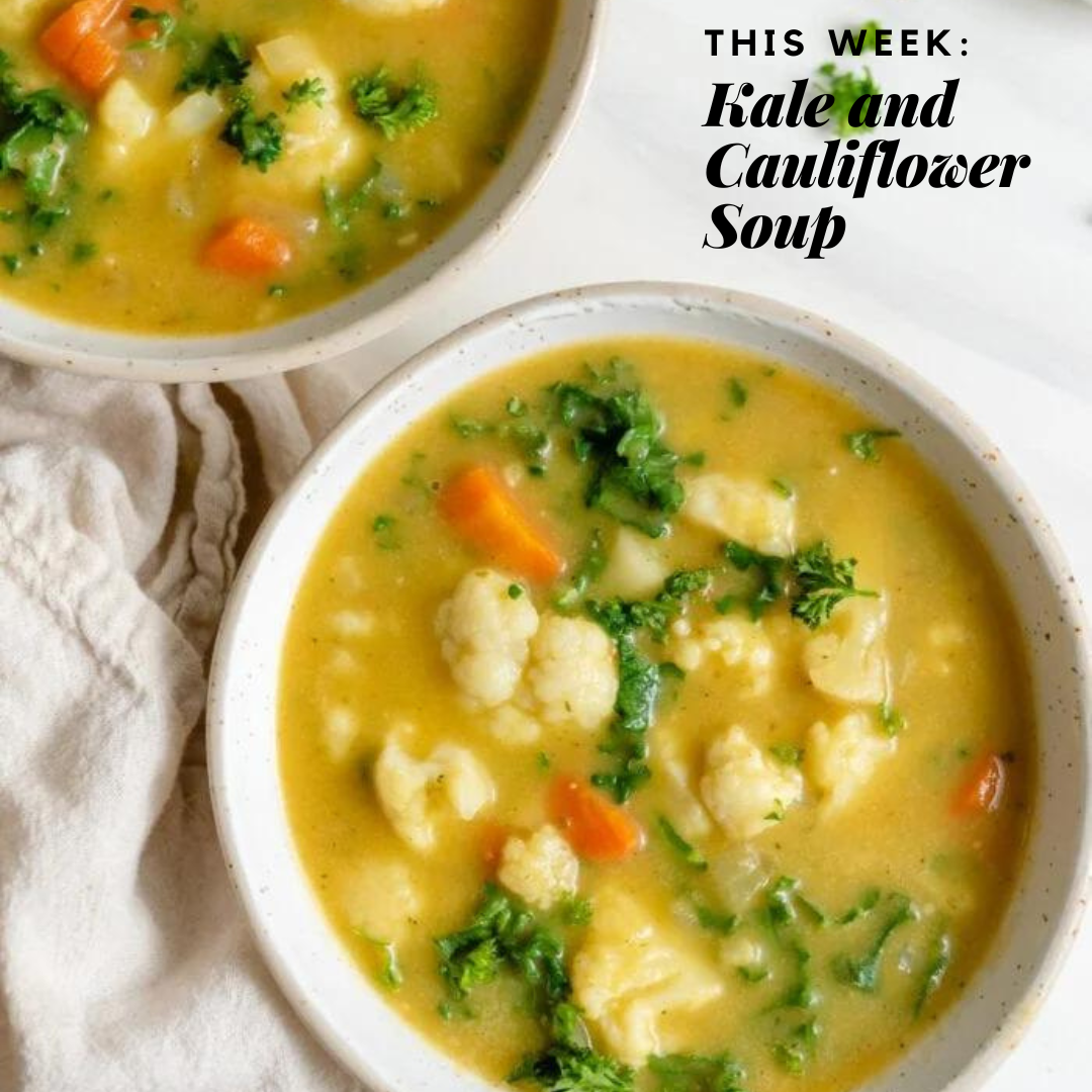 Kale and Cauliflower Soup