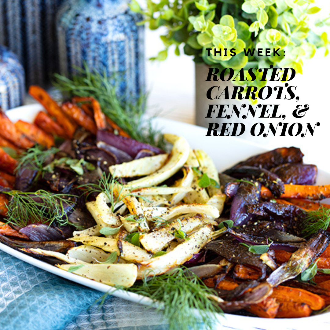 Roasted Carrots, Fennel & Red Onion