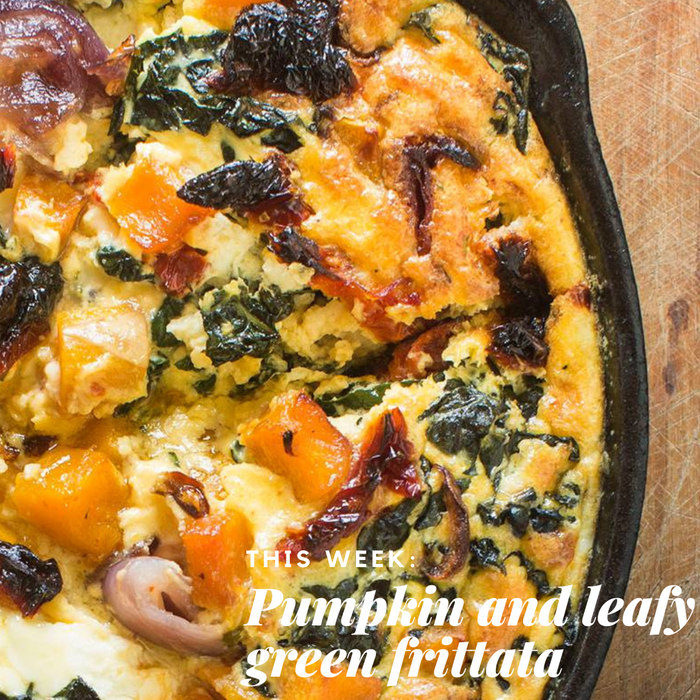 Pumpkin and Leafy Green Frittata