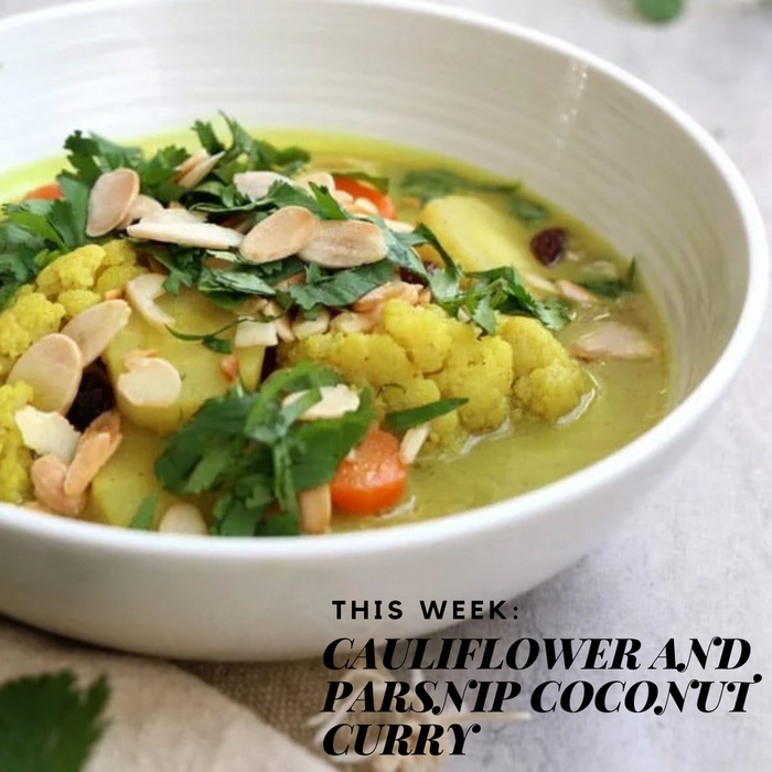 Cauliflower and Parsnip Coconut Curry