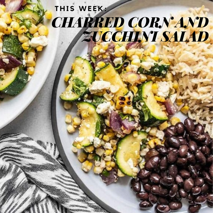 Charred Corn And Zucchini Salad