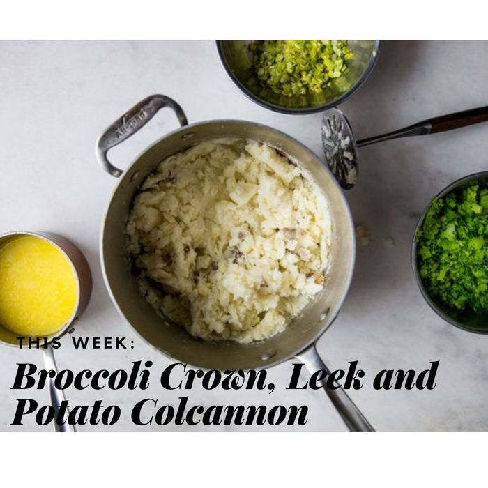 Broccoli Crown, Leek and Potato Colcannon